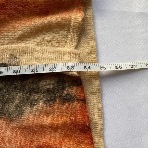 Coldwater Creek Painted Autumn Wool Blend Cardigan Size Small - Picture 13 of 13